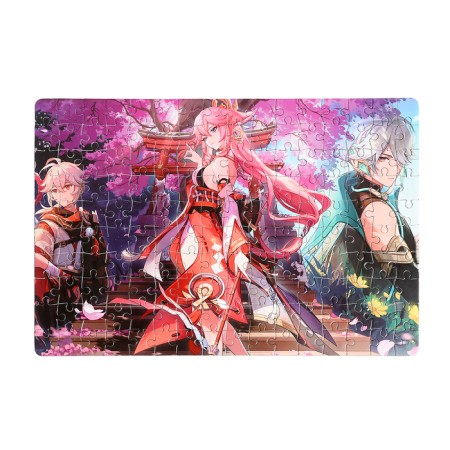 Puzzle "Genshin. Yae Miko ", 160 elements-1