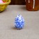 Gzhel egg, white, 7 cm
