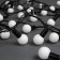 Garland “thread” 10 m with nozzles “balls 2.5 cm”, IP44, dark thread, 100 LED, glow of white and blue, blinking, 220 V