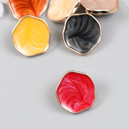 Buttons plastic for creativity "wavy form" mix 2.4x2.4x1 cm-1