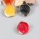 Buttons plastic for creativity "wavy form" mix 2.4x2.4x1 cm