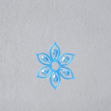 Wind music metal, plastic "Flower in a circle" 4 tubes 35 cm,-4