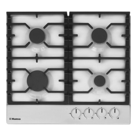 Hlect surface Hansa BHGW630301, gas, 4 burners, electric fire, white