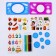 Stencils-respirograph "Cosmos", set 2 pcs., 6 pcs. Flomasters