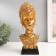 Souvenir Polystone Bust "African in jewelry with earrings" gold 27x12.5x10.5 cm