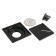 Zein gap, 100x100 mm, vertical, d = 32 mm, stainless steel, black