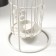 Summary Metal for 1 candle "A cage with flowers with pink bird" White 28.5x12x12 cm