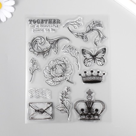 Stamp for creativity Silicon "Letter to you" 14x18x0.3 cm
