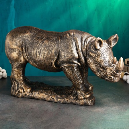 Figure "Rhino" 75x26x40cm, bronze-1