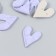 Decor for creativity Plastic "Mumbled" Lilac matte 0.3x2.3x2.9 cm