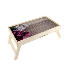 Table-FIASH TEAL, Wooden surface 50x30cm