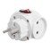 Electric tee with a switch, 10A, without salary, 220V, white