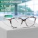 Ready glasses GA0409 (color: C3 white, black; diopter: + 5; tint: no)