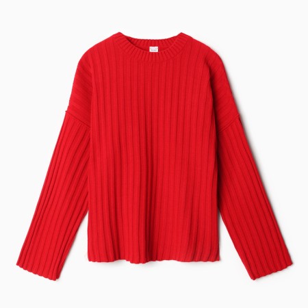 Jumper Knitted Women's Minaku: Knitwear Collection Color Red, size 42-44-6