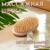 Massage brush made of natural bristles, smooth