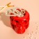 Skull Silence Cloth 7*10cm Red