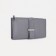 Women's wallet on the button, gray color