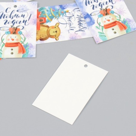 Cardboard "Snowflake" set 10 pcs (5 types) 4x6 cm-4