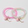 Silicone bracelet "reflective" cat, 4 threads, color mix, 6 cm