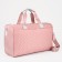 Road bag with lightning, external pocket, long belt, suitcase holder, pink color