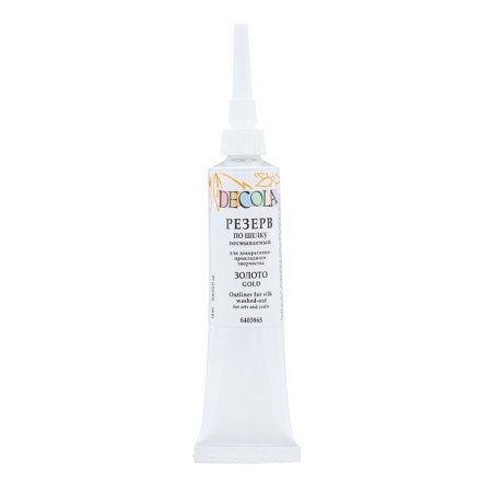 Reservative composition for silk 18 ml, ZHK Decola, indelible, gold, 6403965