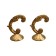 Hook for curtains ks002, one -rod, color gold