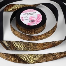 Satin tape with embossing 