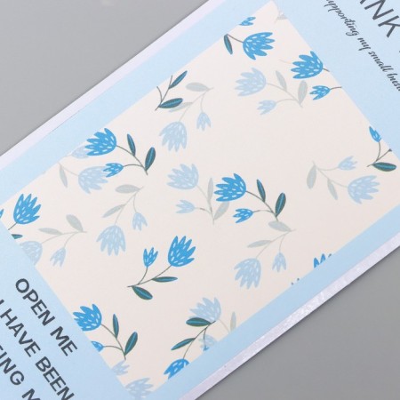 Stick Paper Gratitude "Cornflower" Set 50 pcs 10x5 cm-1