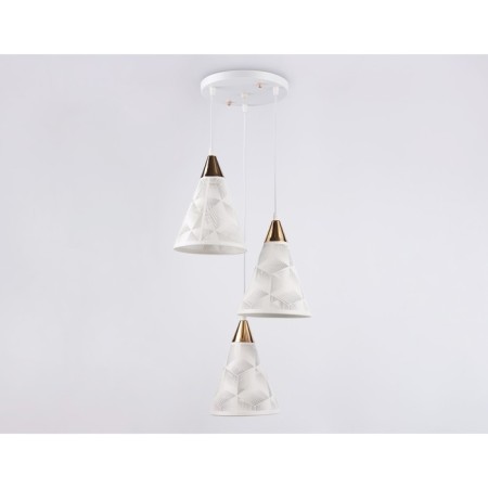Suspended Ambrella Light, Loft, TR8433, 3HE27, white color, gold-1