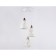 Suspended Ambrella Light, Loft, TR8433, 3HE27, white color, gold