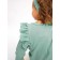 Children's overalls with ruffles fashion, height 80 cm, green color
