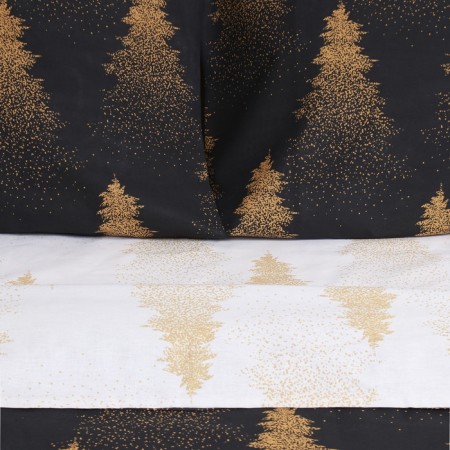 Ethel Bedding Ethel Golden Christmas 200x217 cm, 220x240 cm, 70x70 cm - 2 pcs, calico-6