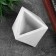 Cashpo concrete "abstraction" white 9 x 9 x 9 cm