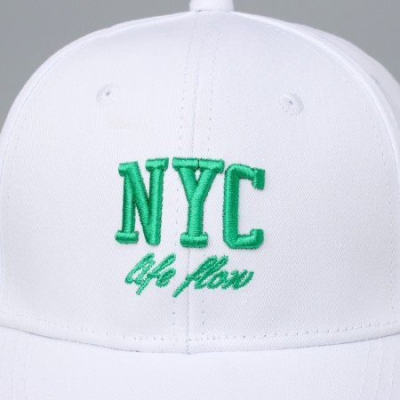 Кепка детская для девочки NYC, цвет белый, р-р 52-54, 5-7 лет-5