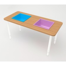 The table growing for sand and water on a metal frame, BUSK BAY BAY, CHIC CHOOKS - MIX
