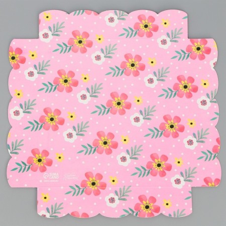 Cookie box, confectionery packaging with PVC lid, “best educator”, 15 x 15 x 3 cm-6