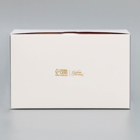 Capcake box, confectionery packaging is bilateral, 2 cells, “Cosmos”, 16 x 10 x 10 cm-3