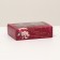 Box for 6 pcs of sweets with a window, spring, burgundy 13.7 x 9.85 x 3.8 cm