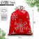 Bag gift plush “Santa Claus bag”, snowflakes, embossing, 16 x 24 cm +/- 1.5 cm, New Year