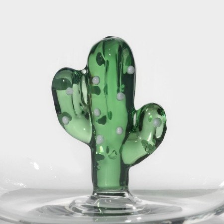Glass mug with a figure at the bottom "Seren. Cactus ", 350 ml-1