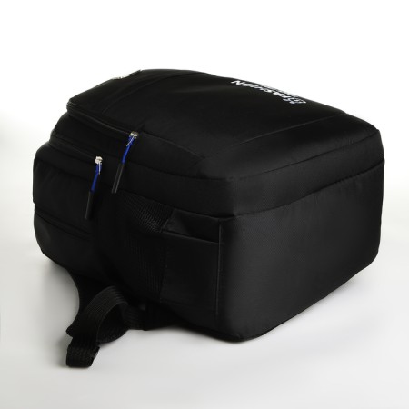 Youth backpack from lightning textiles, 5 pockets, black/gray color-4