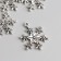Decor Metal "Snowflake" silver 3x2.5 cm