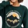 Sweatshirt for a boy, color fir, height 116-122 cm