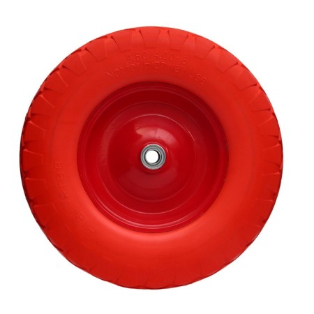 Polyurethane wheel, d = 400 mm, hub: diameter 20 mm, length 100 mm-1