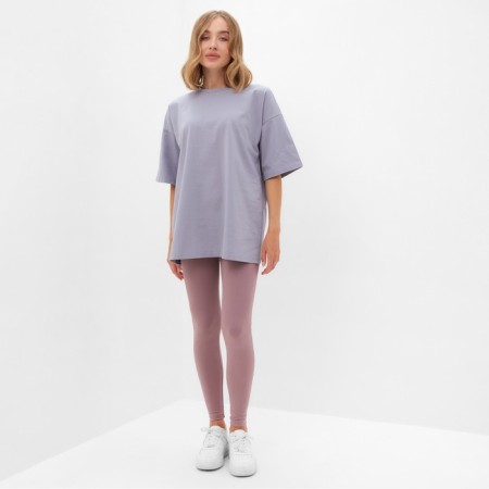 Women's T-shirt Basic Line Color Gray, Rr. 48-1