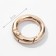 Karabin ring, d = 13/20 mm, thickness - 3.5 mm, 5 pcs, gold color