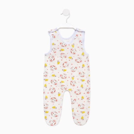 Long baby sliders, white color/elephant, height 74 cm