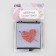 Magnetic needle "Heart", with needles, 7 × 8 cm, black color