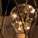 Night "Romb" LED from batteries 3haa gold 10.5x10.5x15.5 cm Risalux