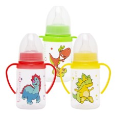 A bottle for feeding Kolobok with handles, 125 ml, from 6 months.